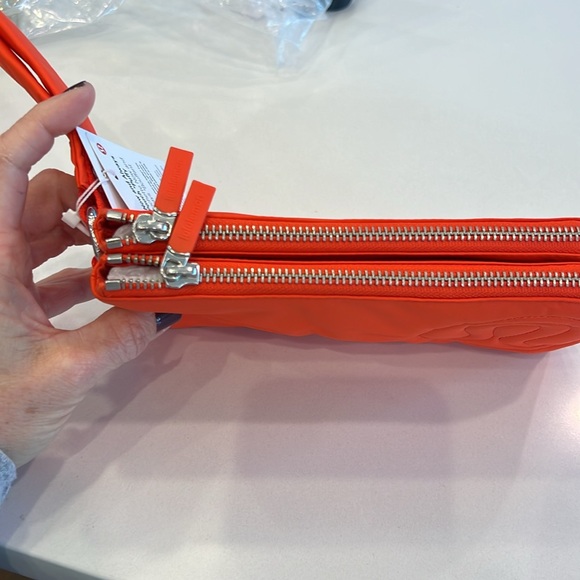 Lululemon now and always puffy pouch orange - Picture 2 of 5